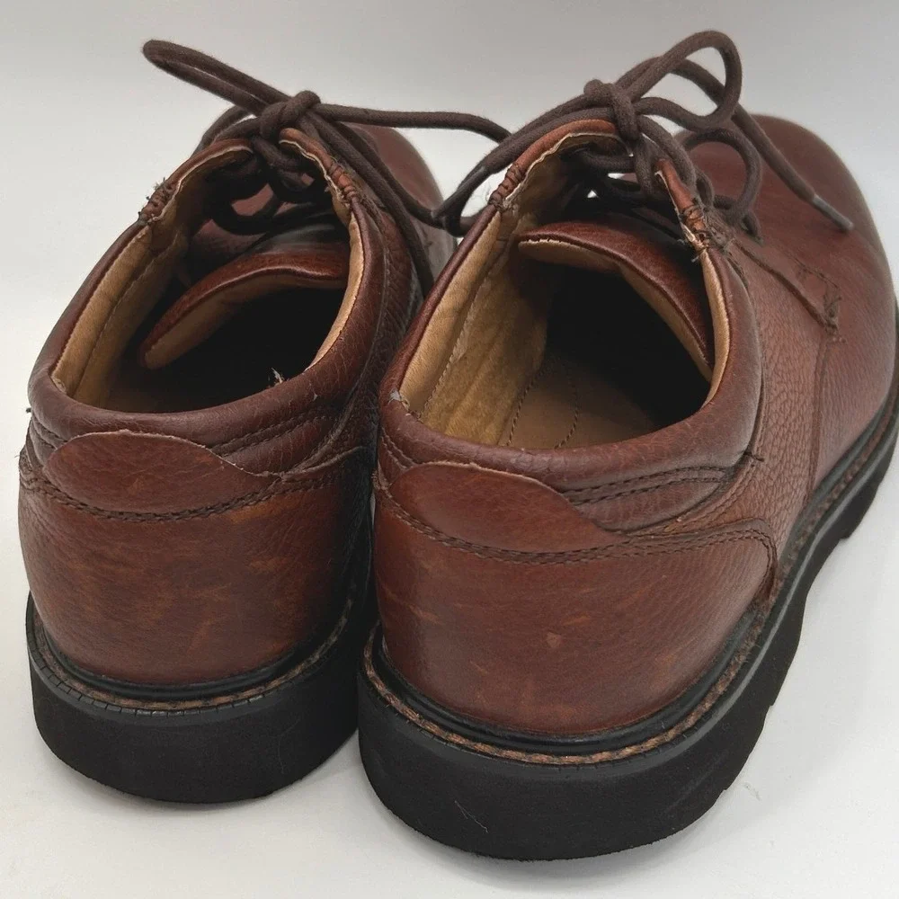 Dockers Men's Brown Leather Oxford Shoes Oil Resistant Soles Size 10 Heritage